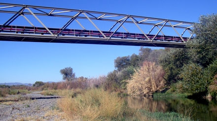 Gravel conveyer dominates the Conservancy skyline