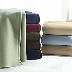 JC Penny's Vellux blanket with 9 colors available