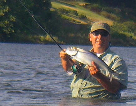 Jeff Eberle with a nice female shad