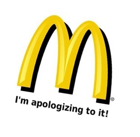 I'm apologizing to It!