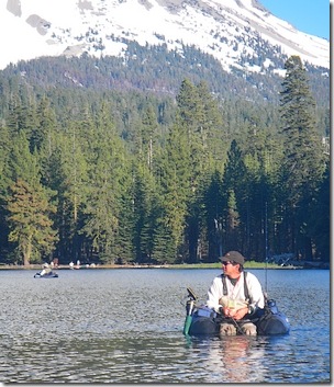 It's his lake, the rest of us are backdrop