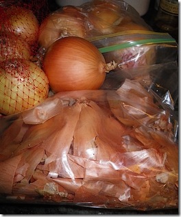 Onion skins, how to score them in quantity