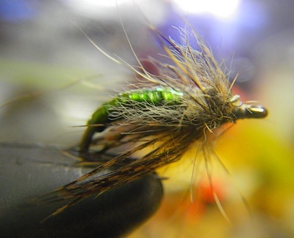 Green  Caddis Shad Experimental